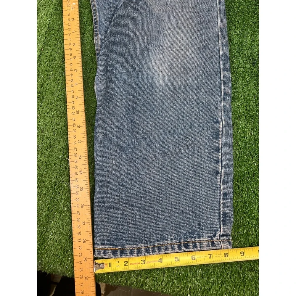 Levis 550 Relaxed Fit Cut Mens Blue Jeans 34x30 Medium Wash Denim